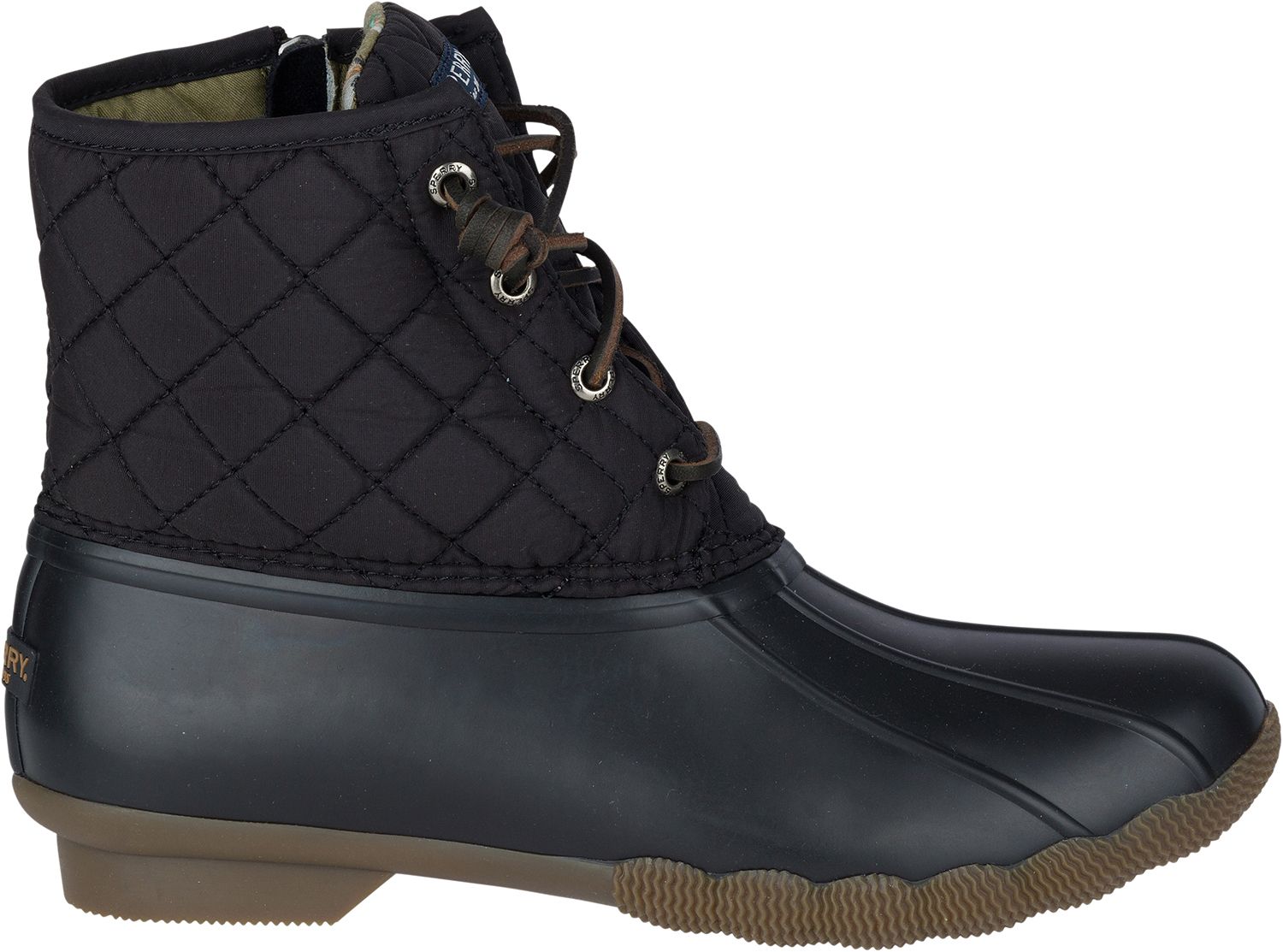 black sperry boots on sale