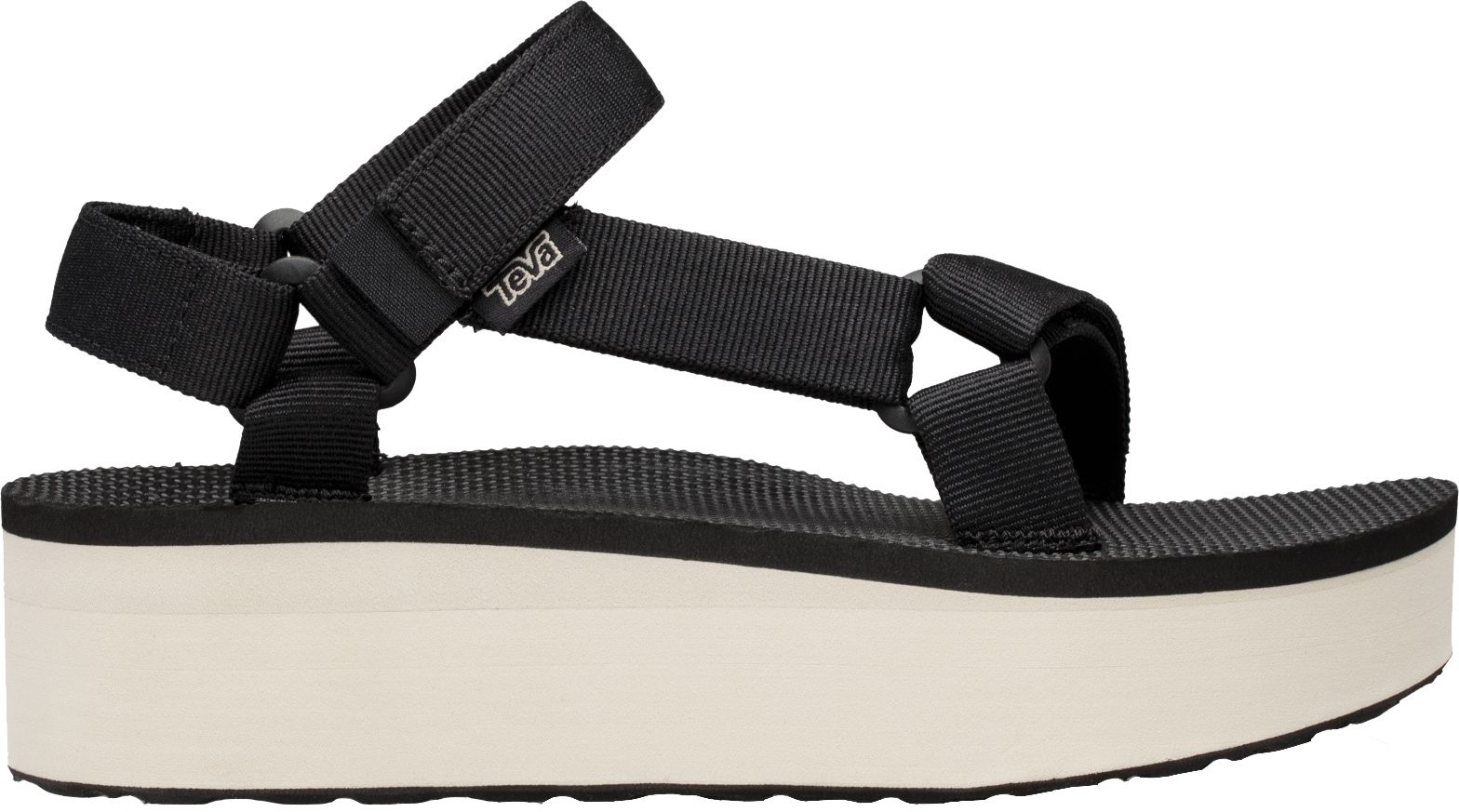 black teva flatform