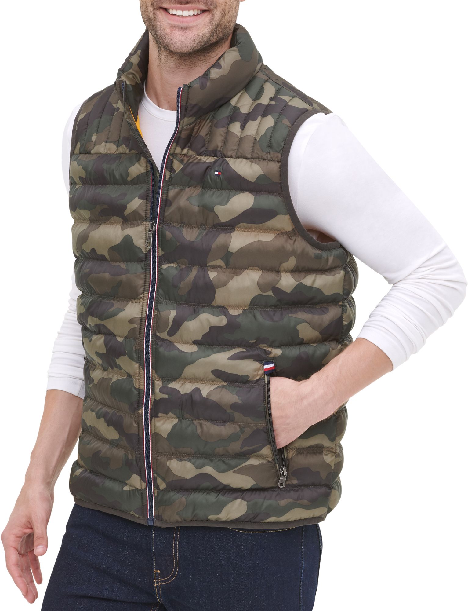 tommy hilfiger men's quilted vest