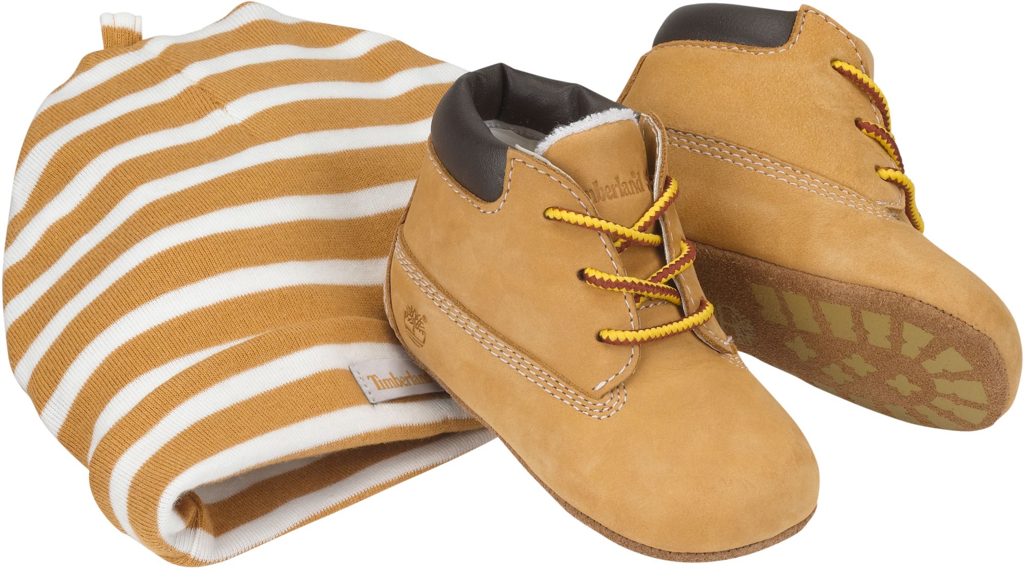 Timberland Infant Crib Booties with Hat 