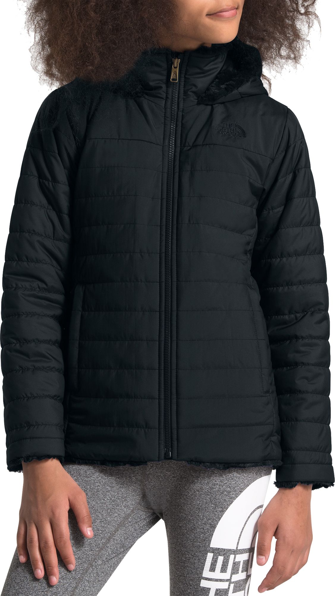 north face girls mossbud swirl parka