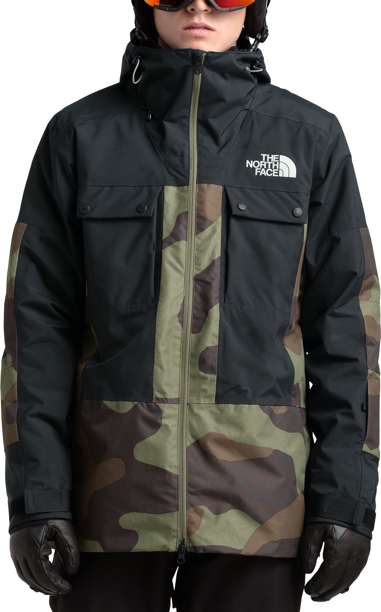 north face silvani jacket camo