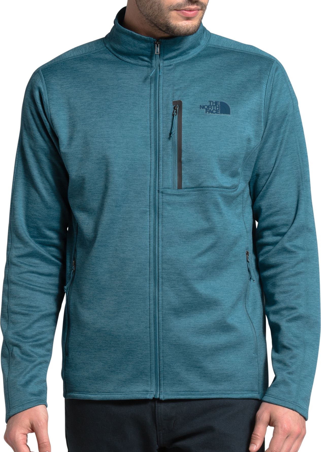 the north face men's zip up fleece