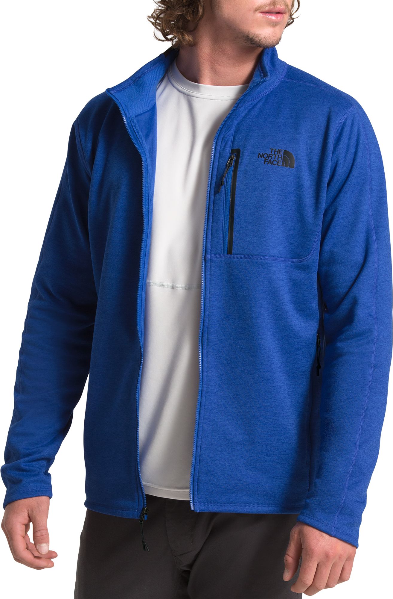 the north face fleece blue