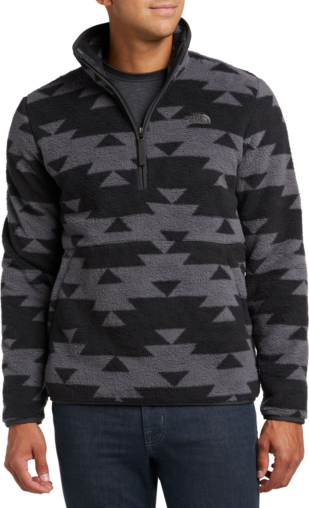 north face sherpa quarter zip