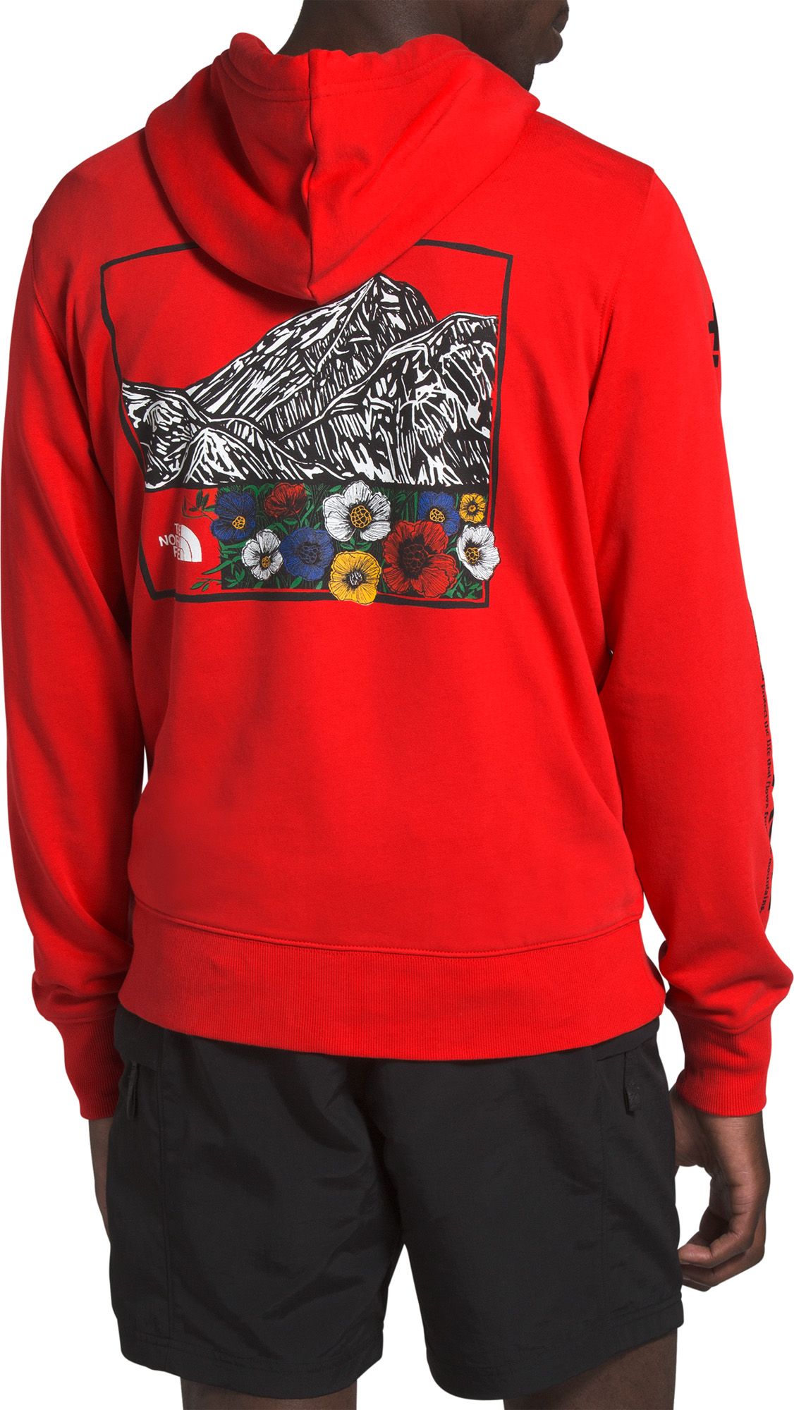 red north face sweater