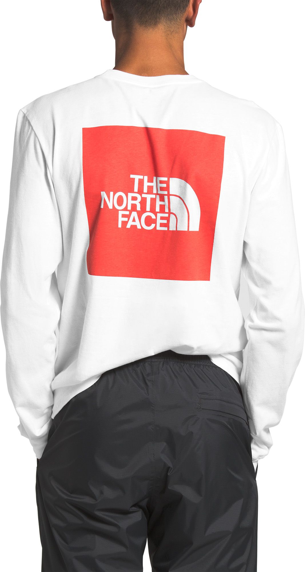 the north face white long sleeve