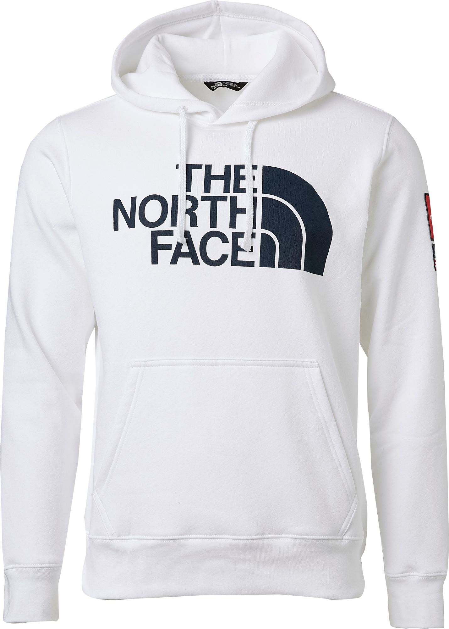 black and white north face hoodie