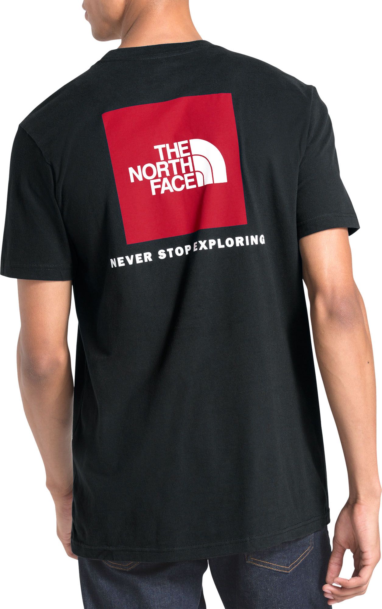 the north face t shirt red box