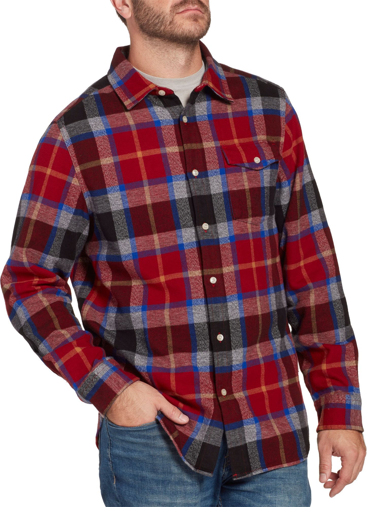 north face red flannel