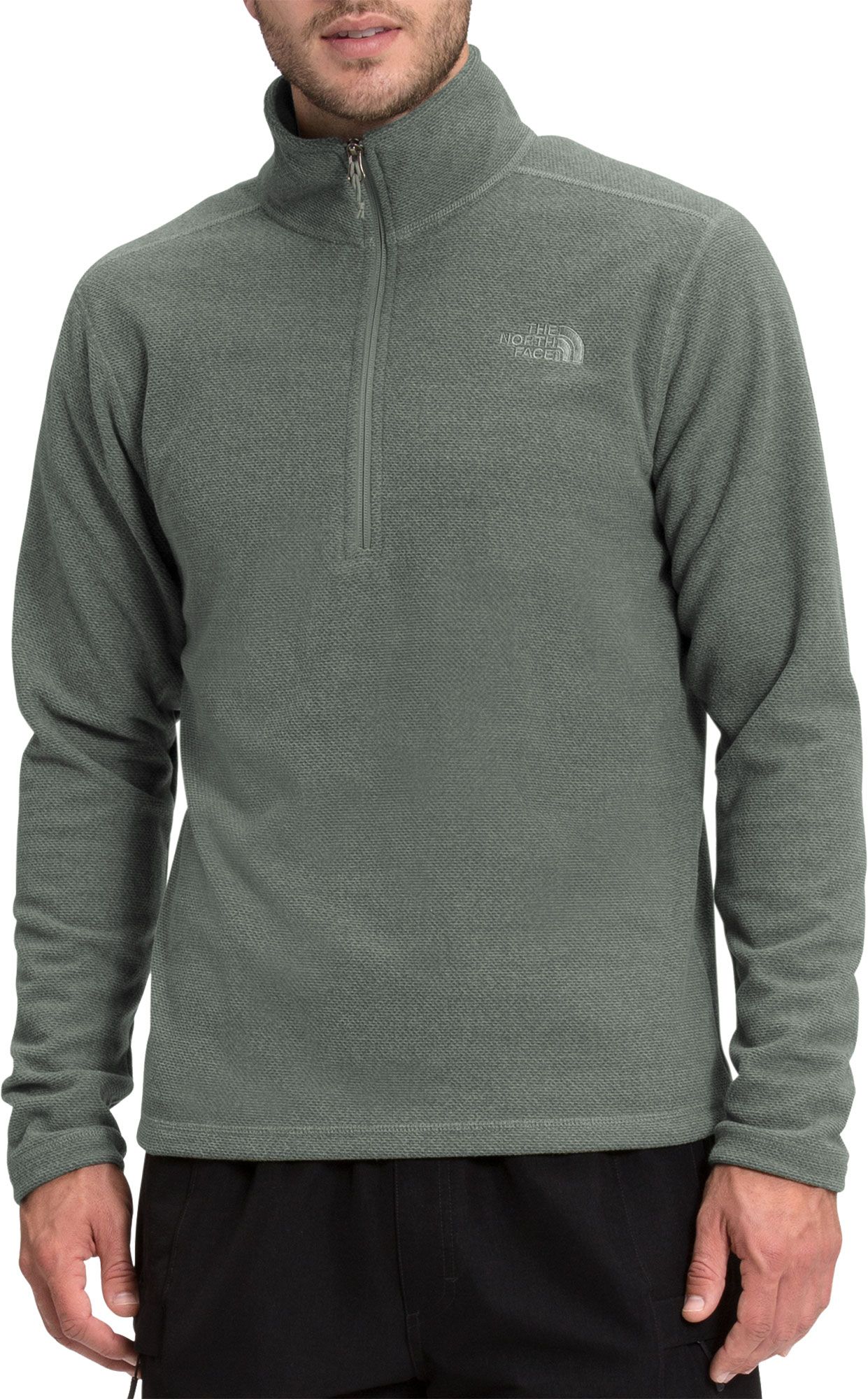 north face quarter zip sweater