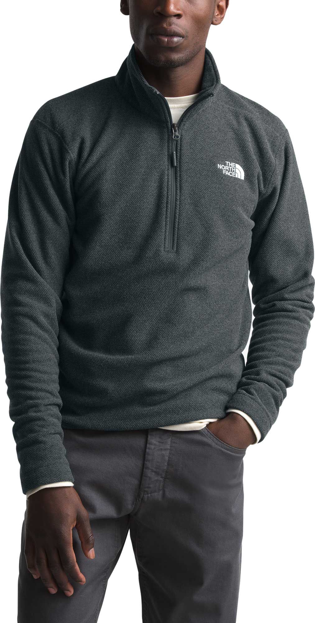 north face quarter zip men