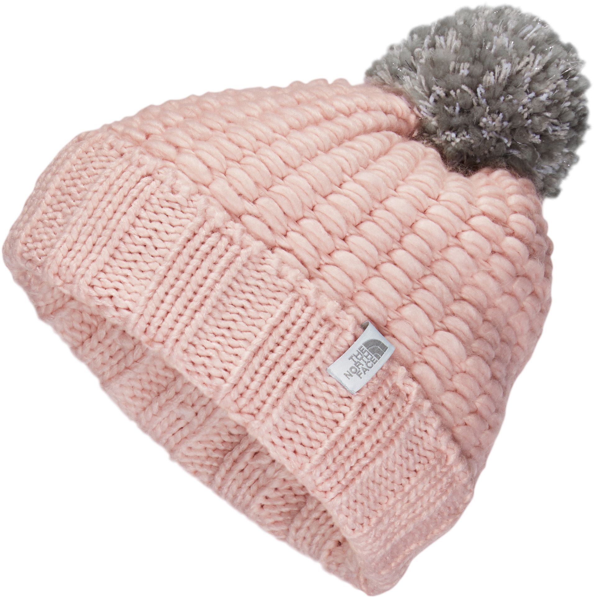 north face pink beanie