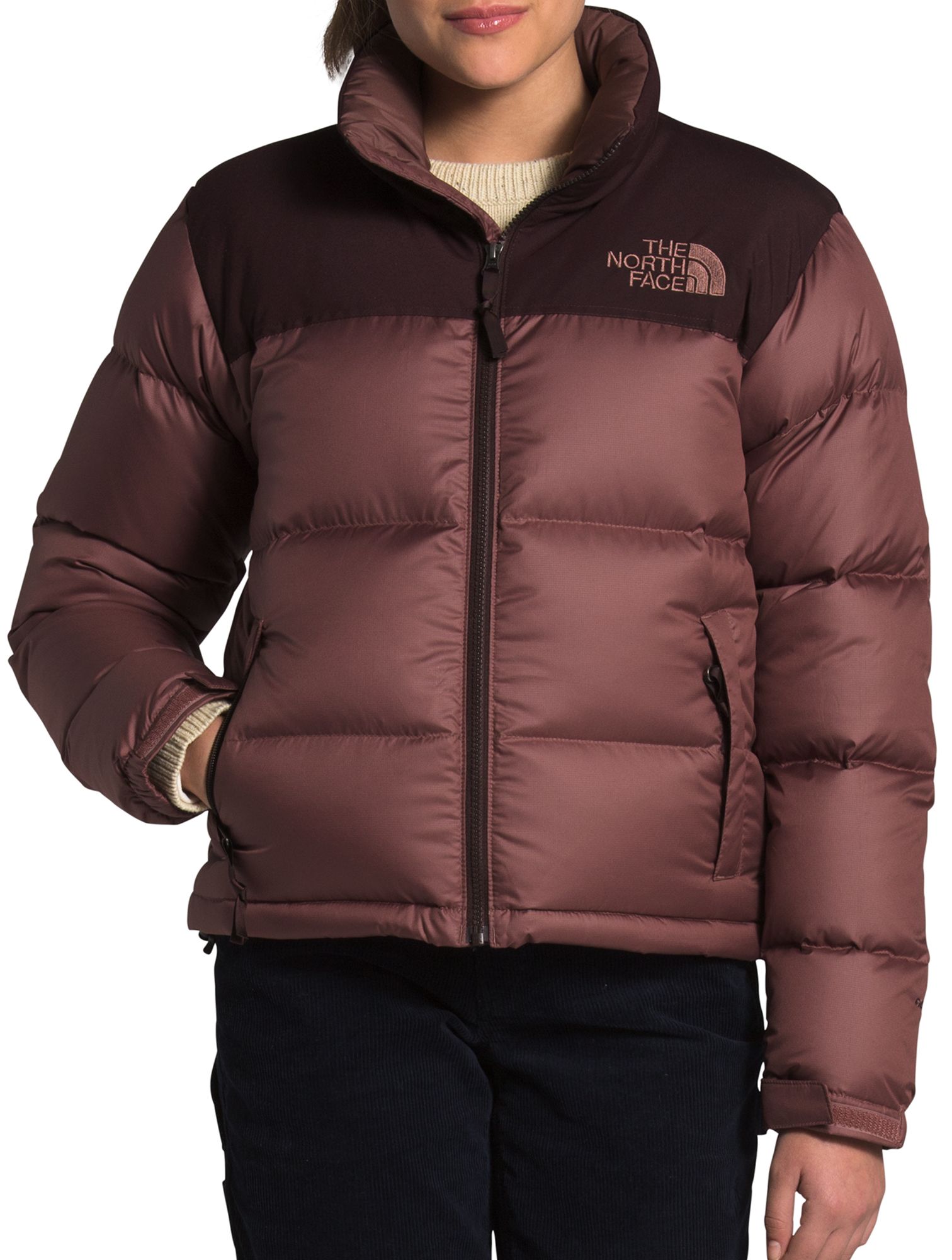 brown nuptse jacket