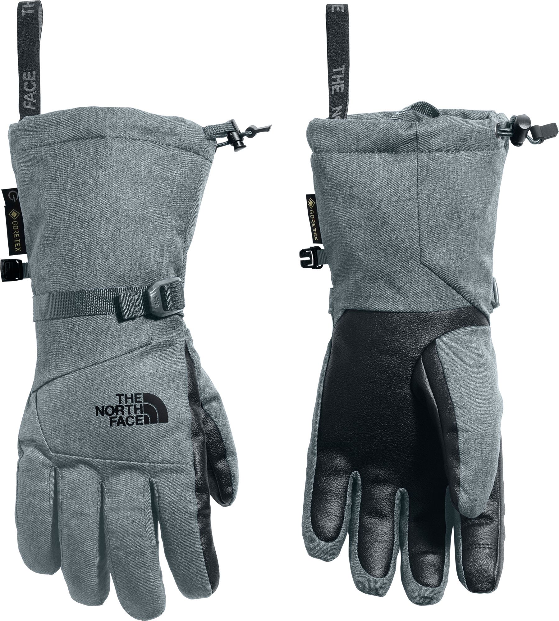 grey north face gloves