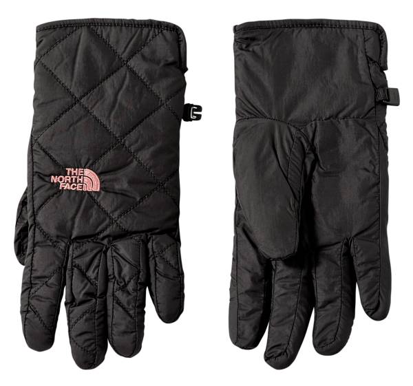 north face scarf and glove set
