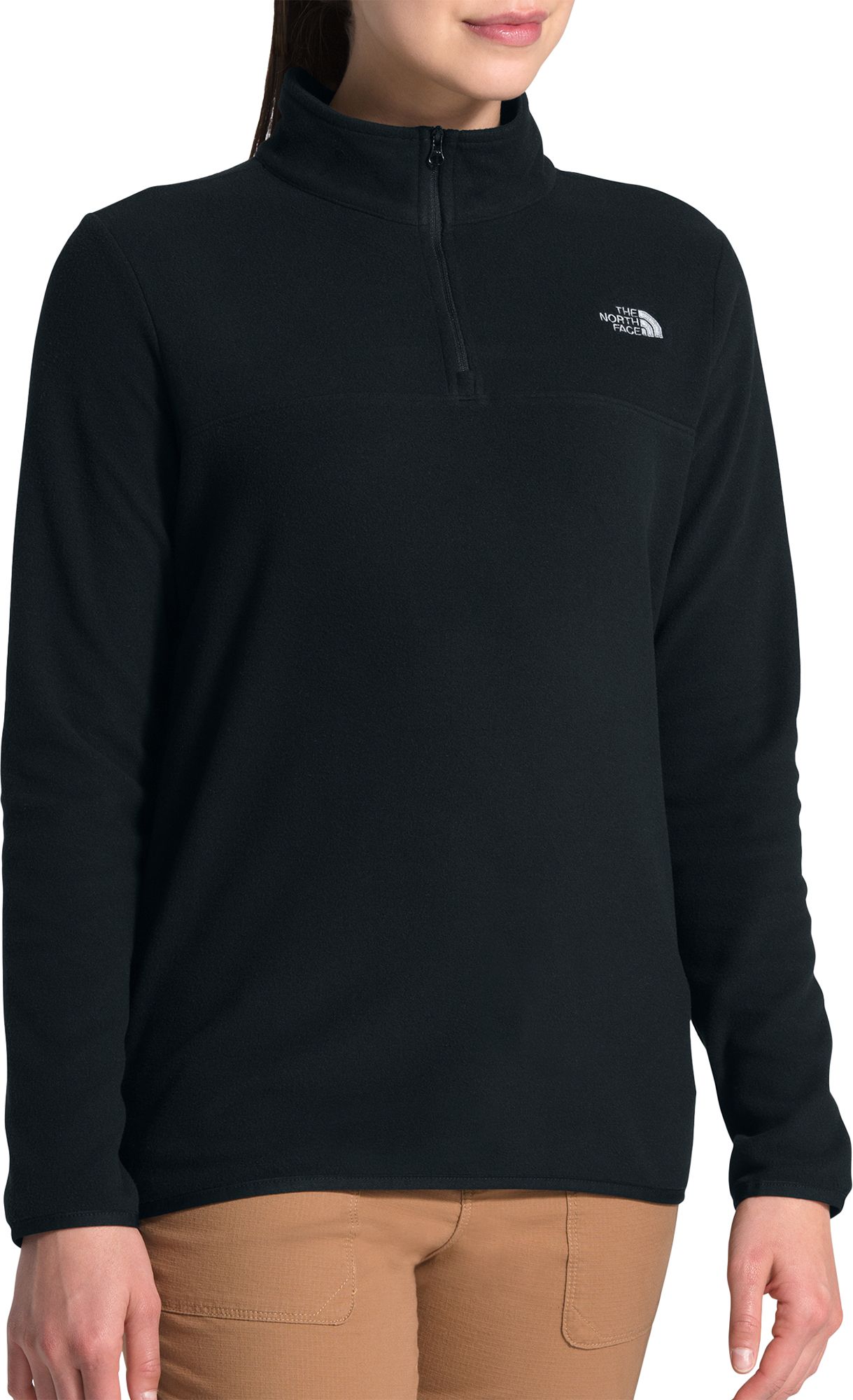 north face half zip fleece pullover women's