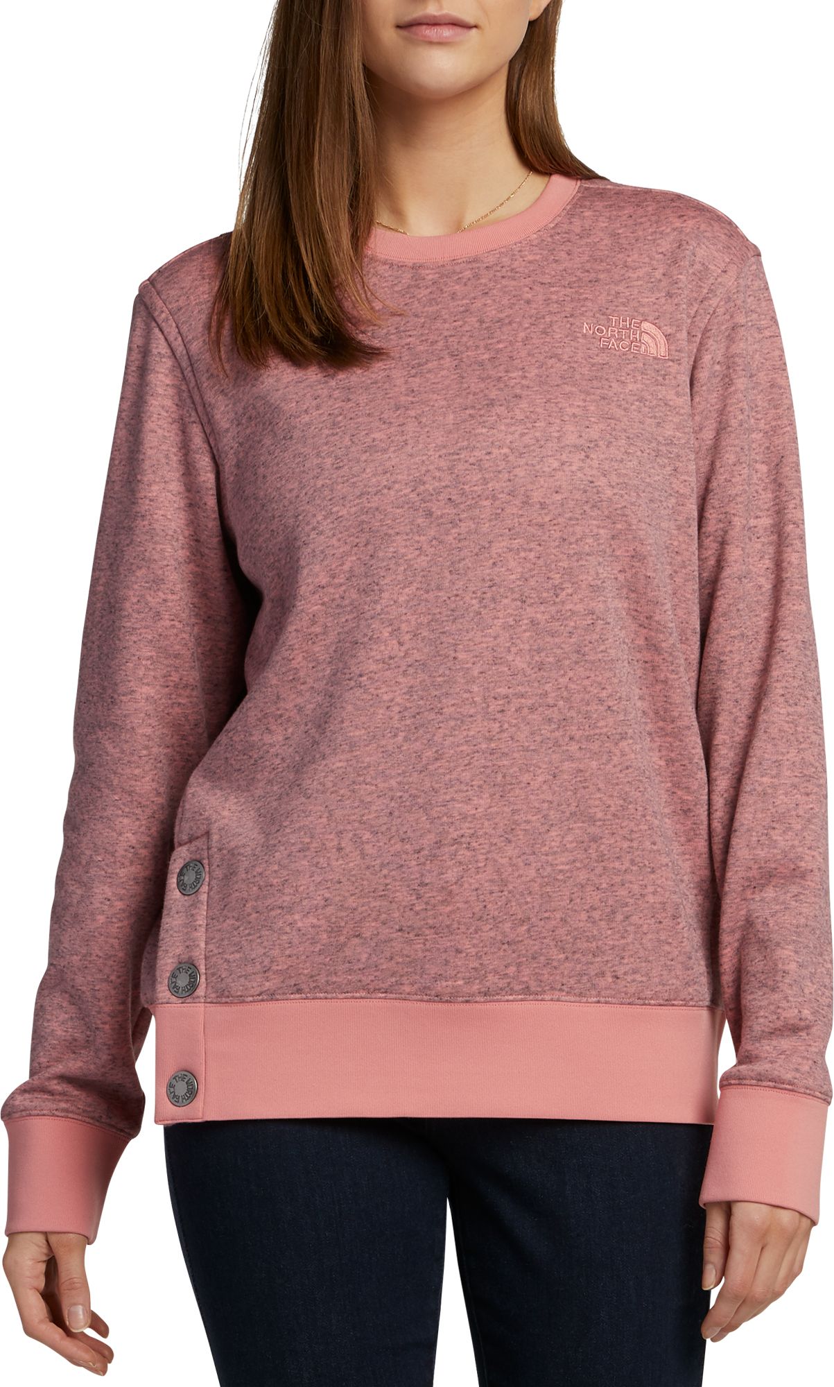 the north face women's half dome fleece crew