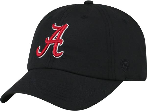 Top of the World Men's Alabama Crimson Tide Staple Adjustable Black Hat