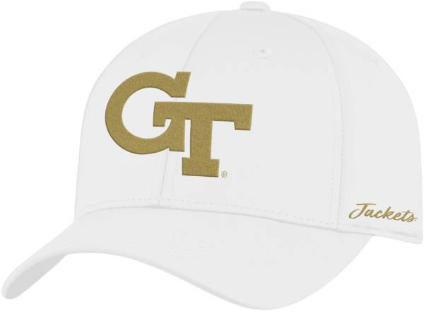 Top of the World Men's Georgia Tech Yellow Jackets Phenom 1Fit Flex White Hat