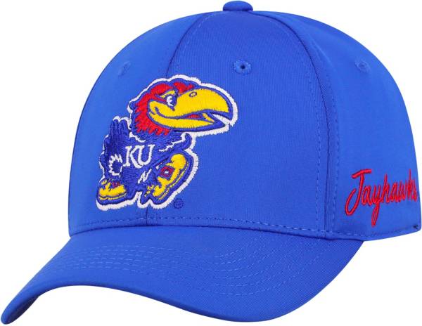 Top of the World Men's Kansas Jayhawks Blue Phenom 1Fit Flex Hat