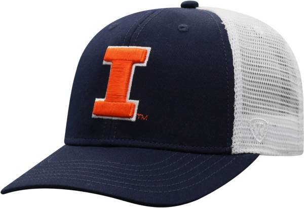 Top of the World Men's Illinois Fighting Illini Blue/White Trucker Adjustable Hat