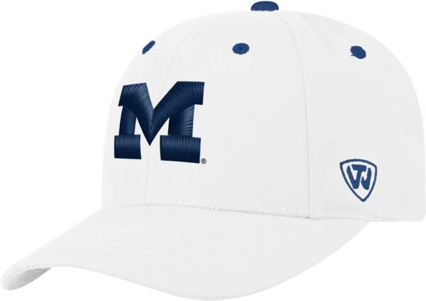 Top of the World Men's Michigan Wolverines Triple Threat Adjustable White Hat