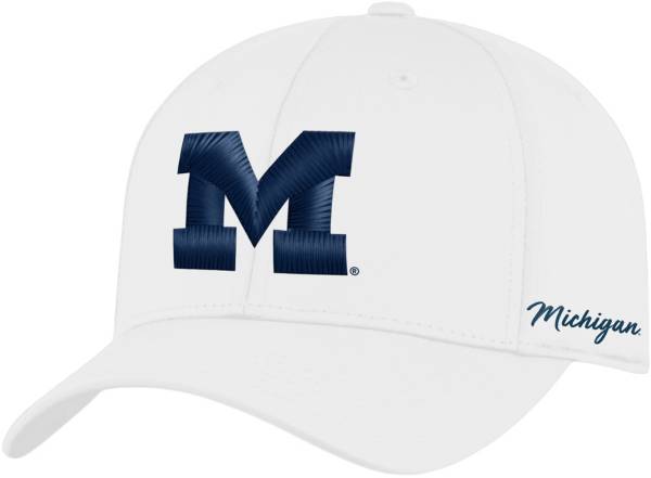 Top of the World Men's Michigan Wolverines Phenom 1Fit Flex White Hat