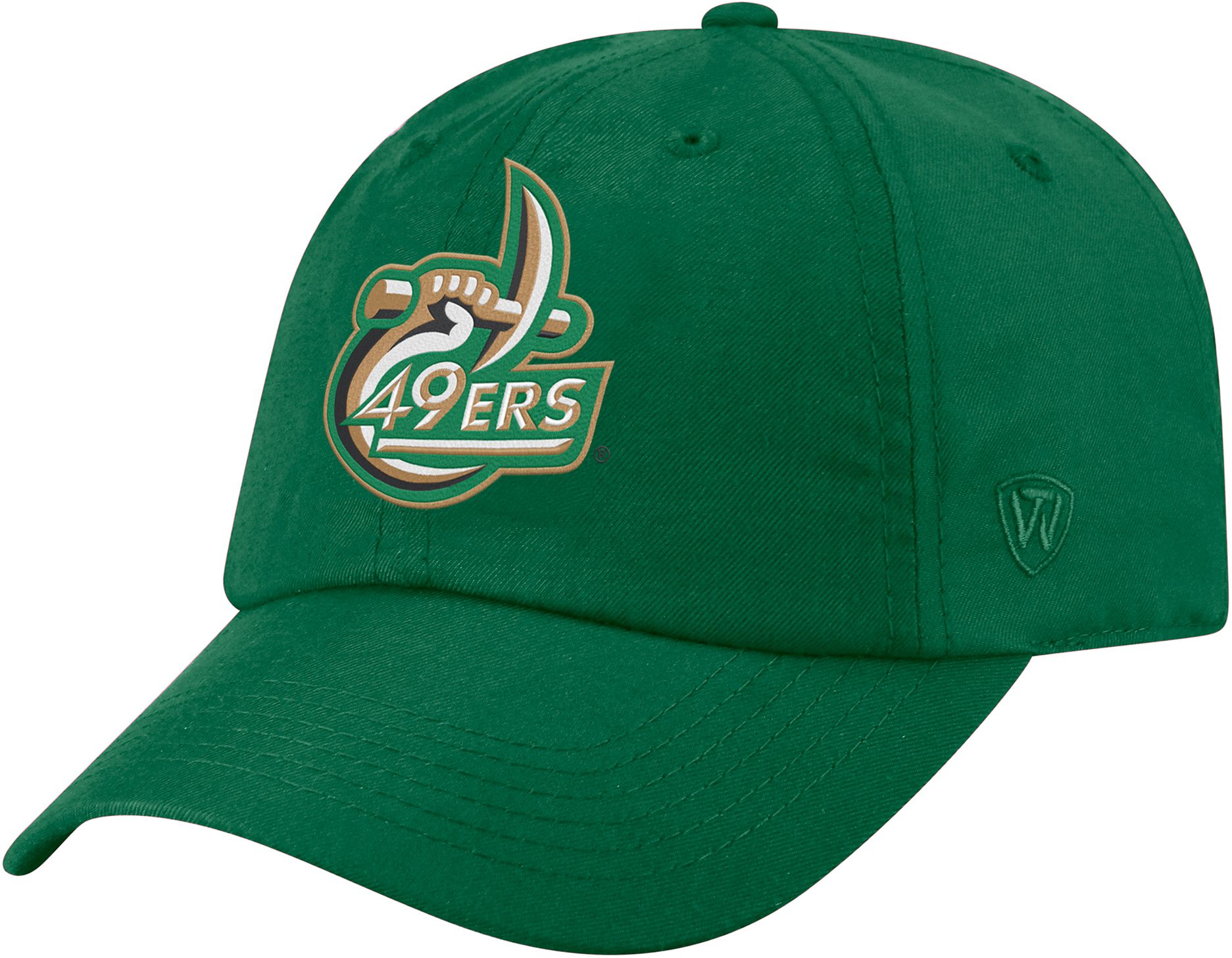 Top of the World Men's Charlotte 49ers Green Staple Adjustable Hat product image