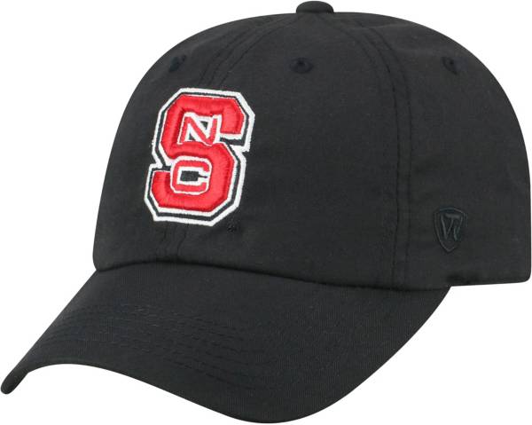 Top of the World Men's NC State Wolfpack Staple Adjustable Black Hat