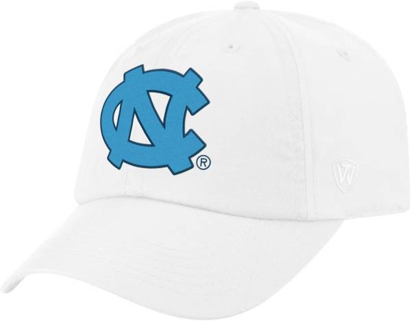 Top of the World Men's North Carolina Tar Heels Staple Adjustable White Hat