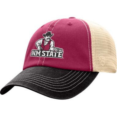 sorry, Top of the World Men's New Mexico State Aggies Crimson/White Off Road Adjustable Hat is currently out of stock
