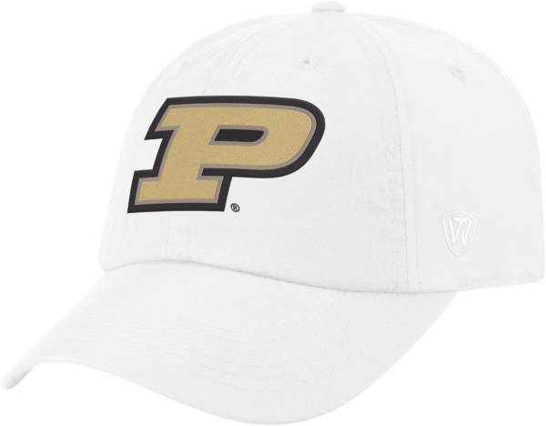 Top of the World Men's Purdue Boilermakers Staple Adjustable White Hat