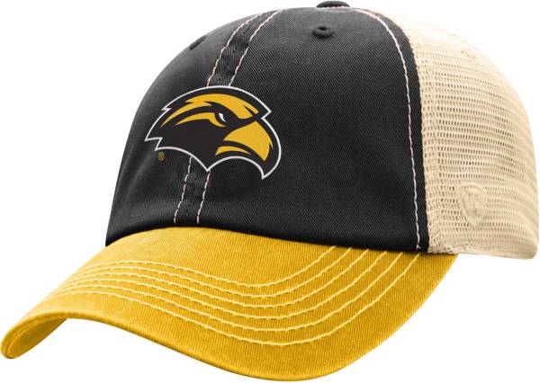 Top of the World Men's Southern Miss Golden Eagles Black/White Off Road Adjustable Hat