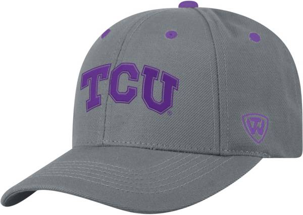 Top of the World Men's TCU Horned Frogs Grey Triple Threat Adjustable Hat