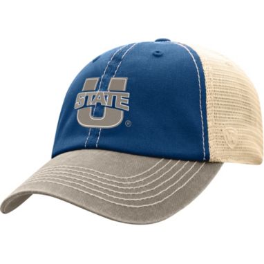sorry, Top of the World Men's Utah State Aggies Blue/White Off Road Adjustable Hat is currently out of stock