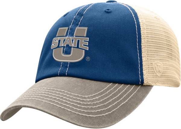 Top of the World Men's Utah State Aggies Blue/White Off Road Adjustable Hat product image