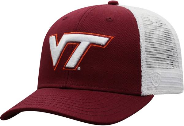 Top of the World Men's Virginia Tech Hokies Maroon/White Trucker Adjustable Hat