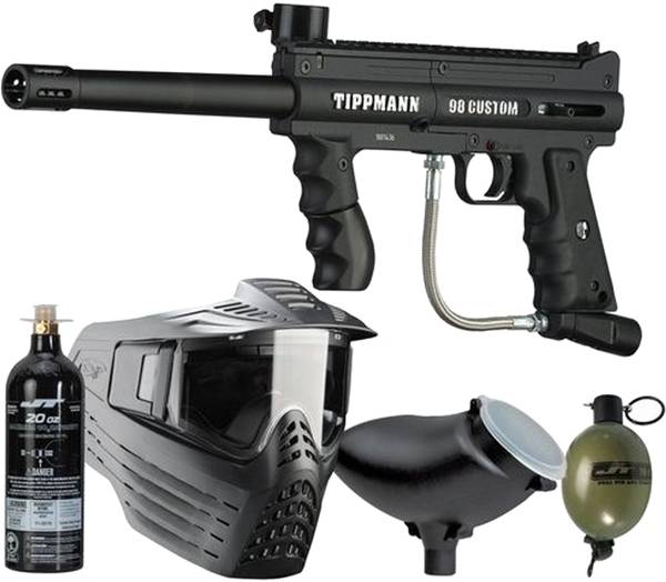 Tippmann 98 Custom Power Pack Paintball Gun Kit