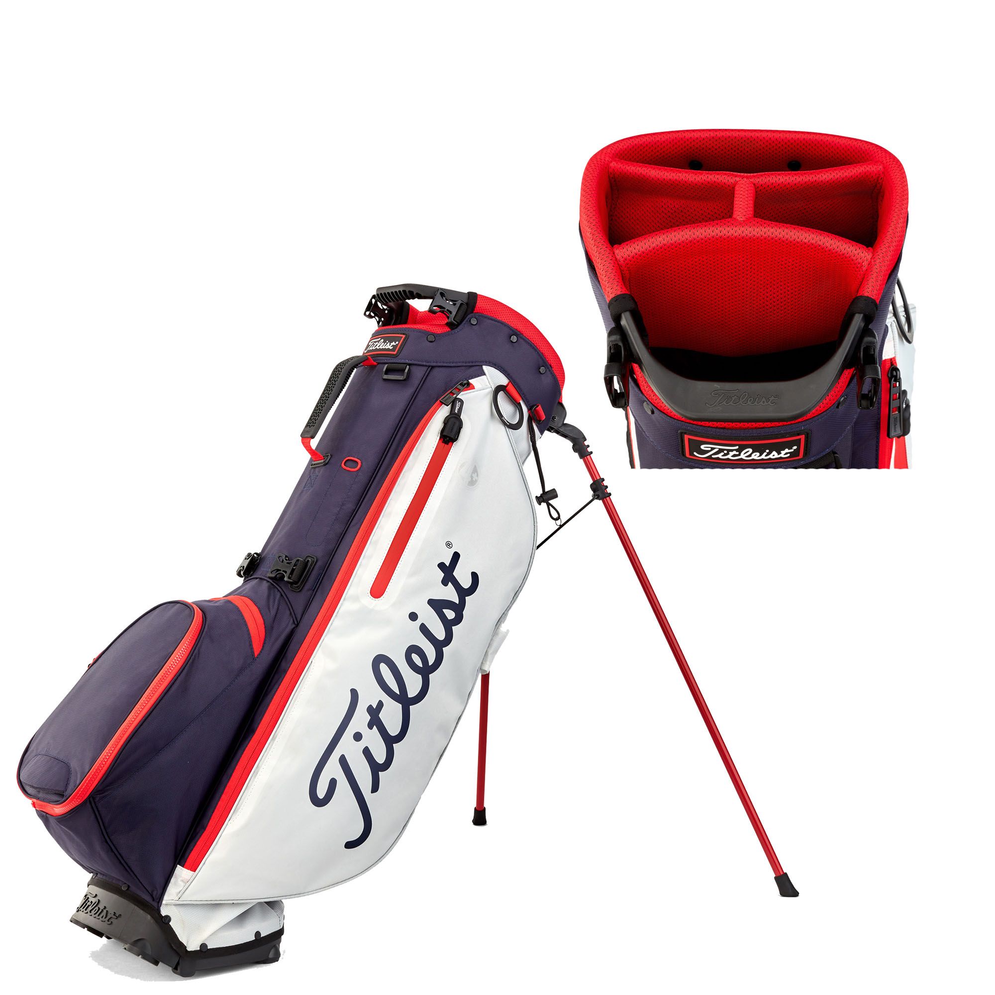 white titleist golf bag