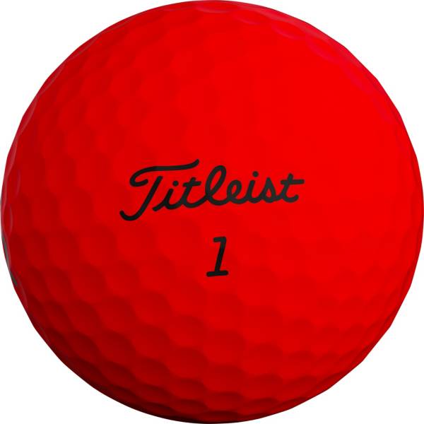 Titleist 2019 TruFeel Matte Red Golf Balls