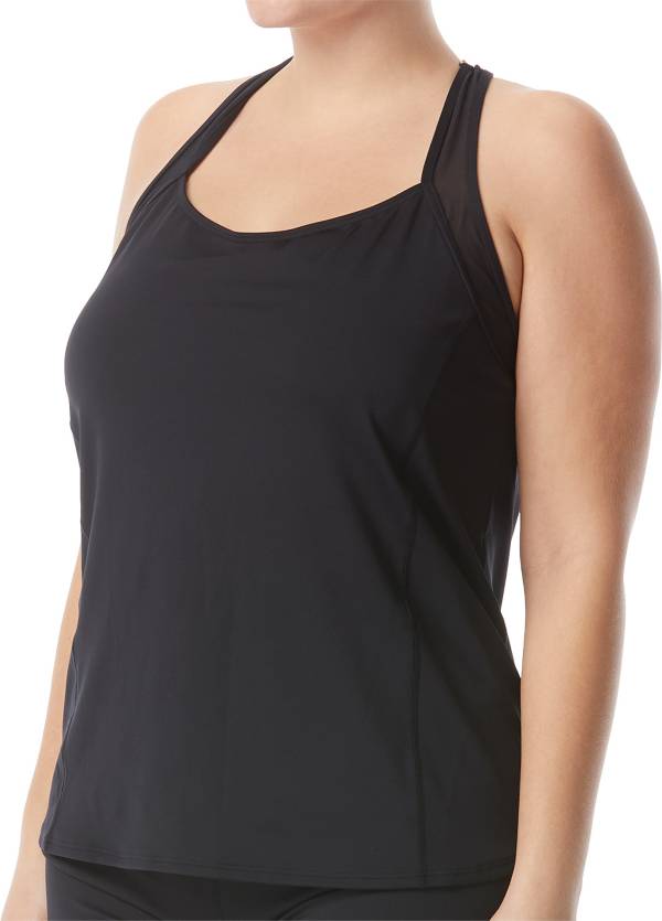 TYR Solid Taylor Tank Top - Womens Black Size 6 - CL42322