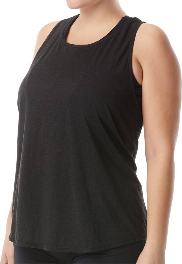 TYR Solid Taylor Tank Top - Womens Black Size 6 - CL42322