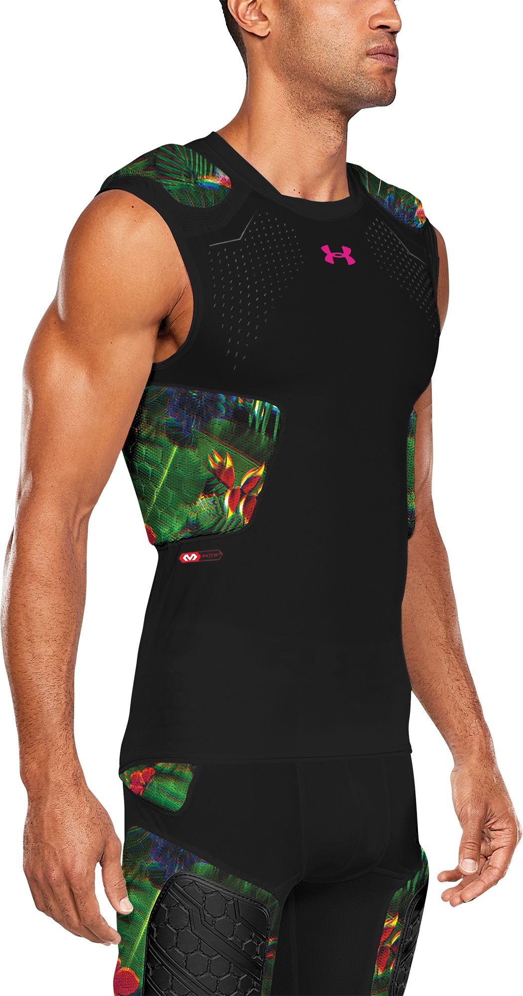 under armour football padded compression shirt