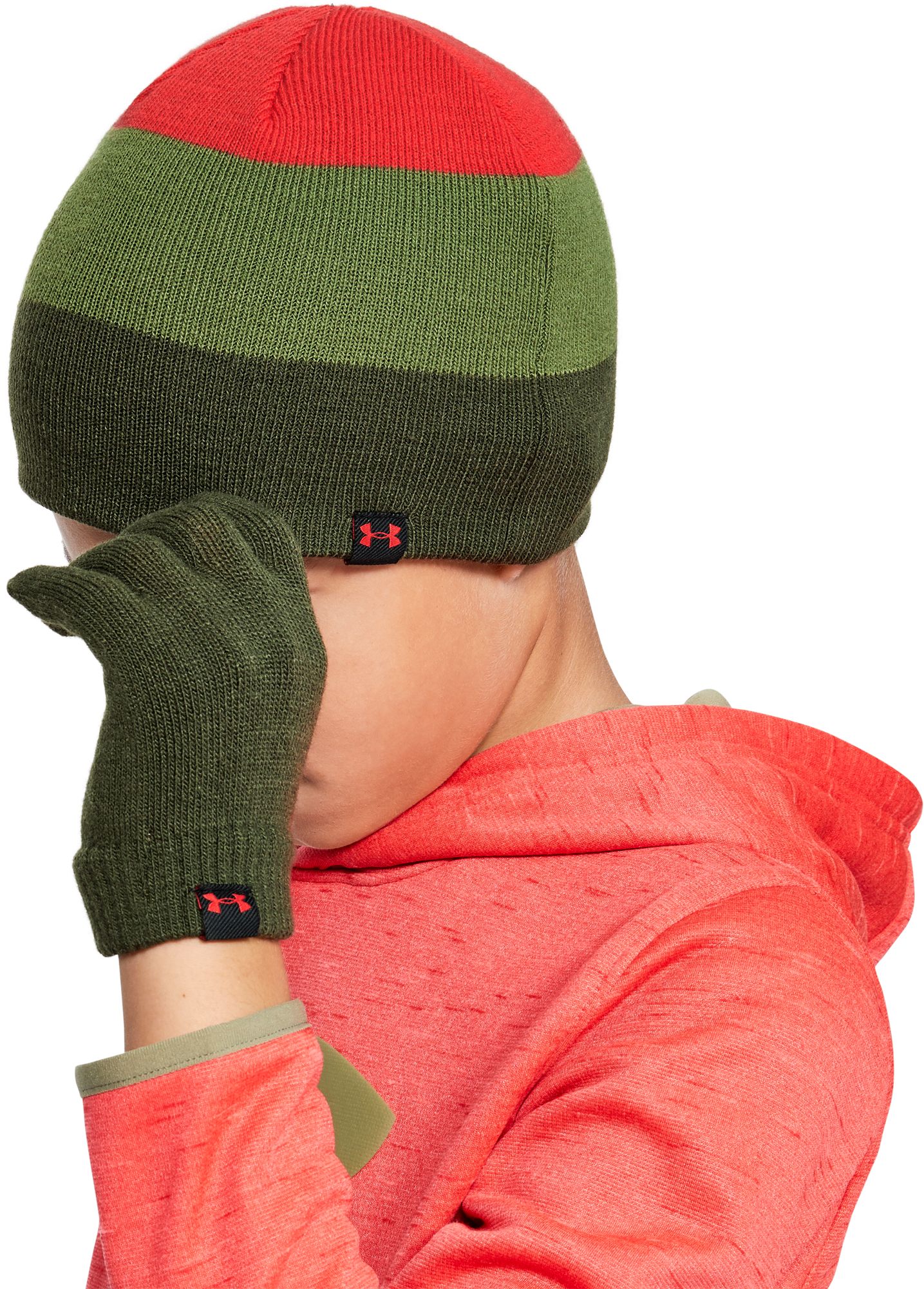 under armour hat and glove set