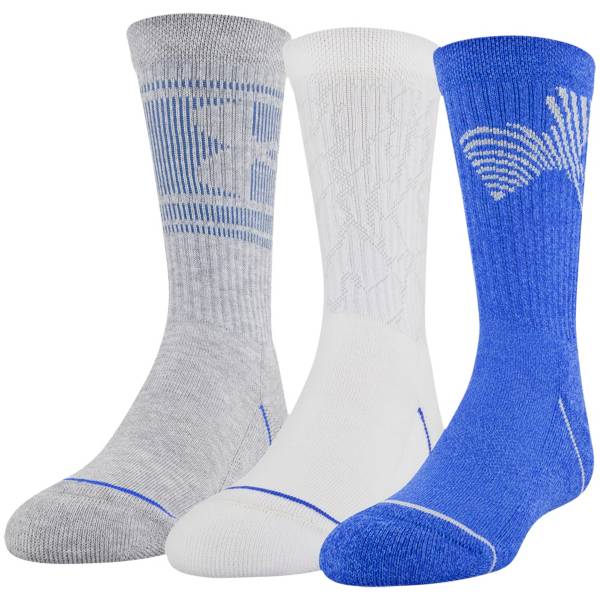 Juniors' [7-16] Phenom Crew Sock (3 Pack), Under Armour