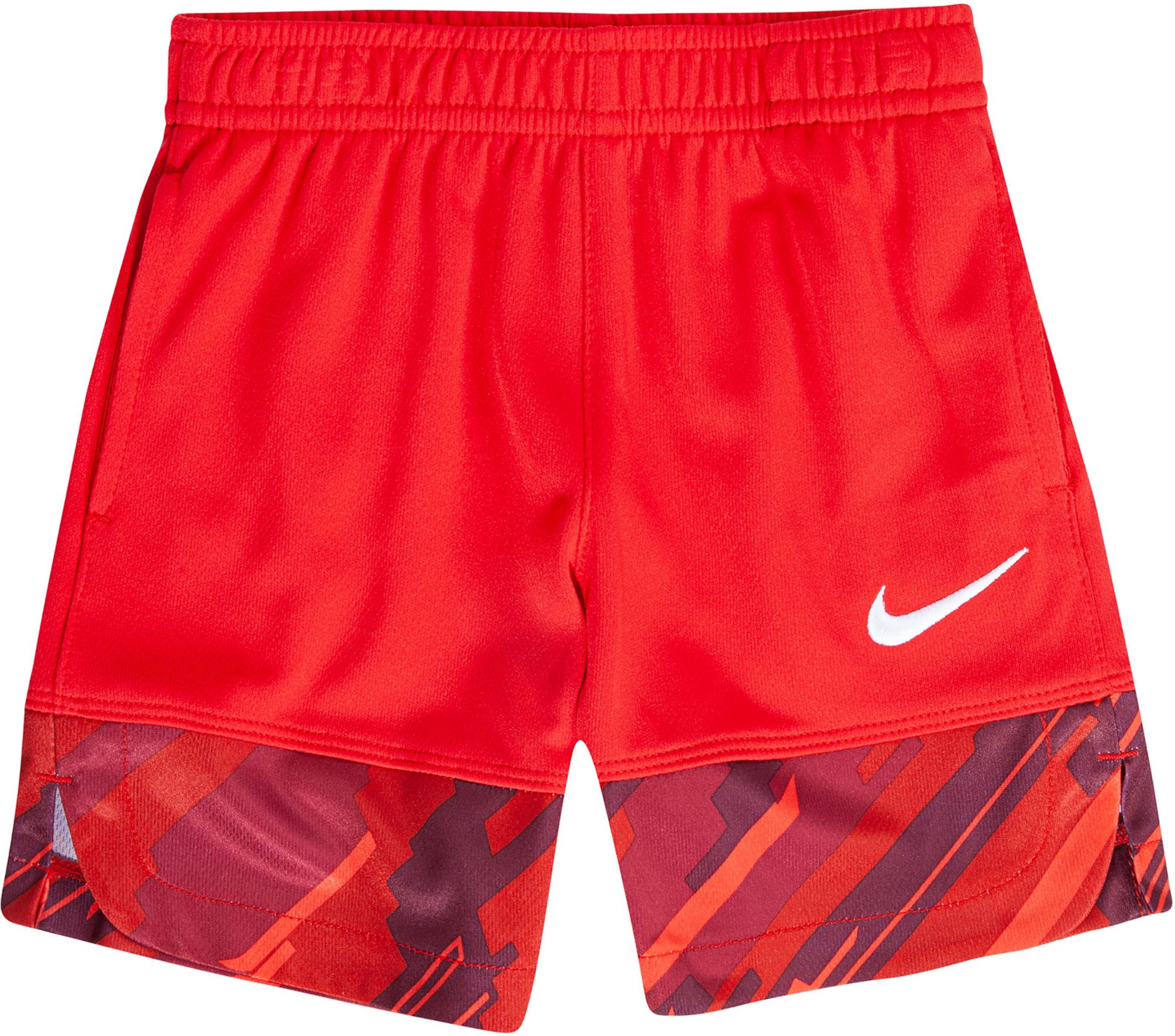 boys red nike shorts