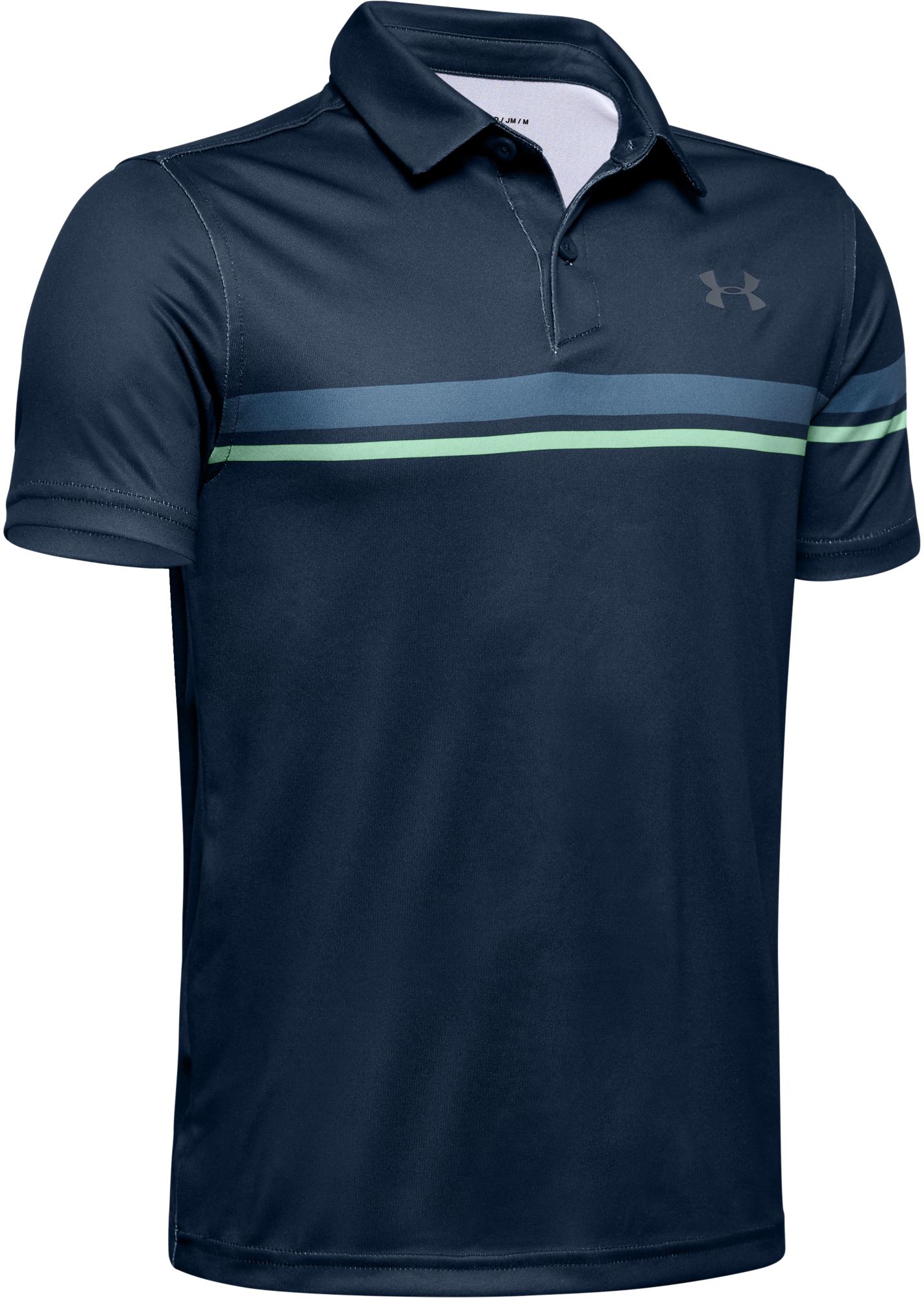 under armour vanish chest stripe polo