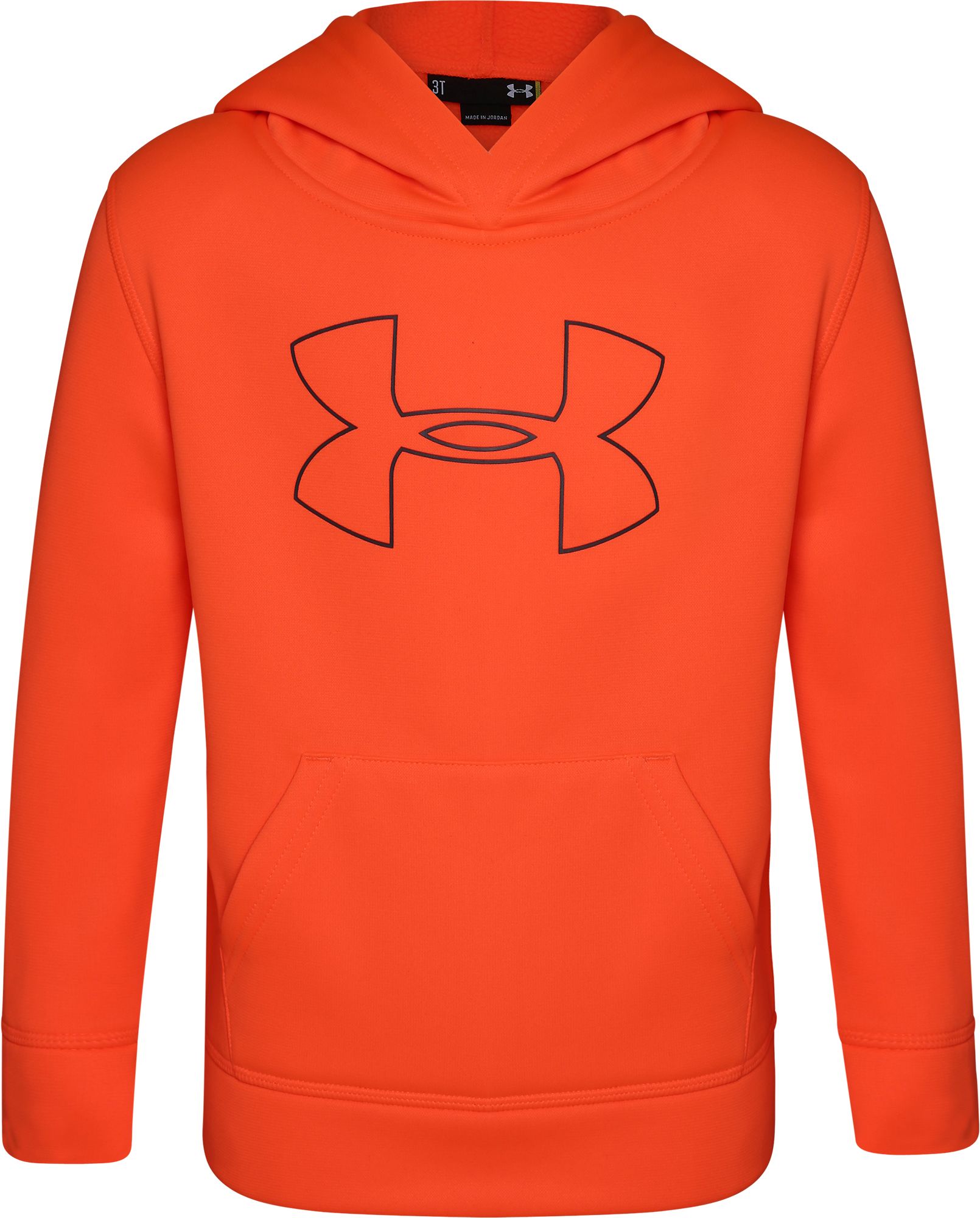 boys orange under armour hoodie