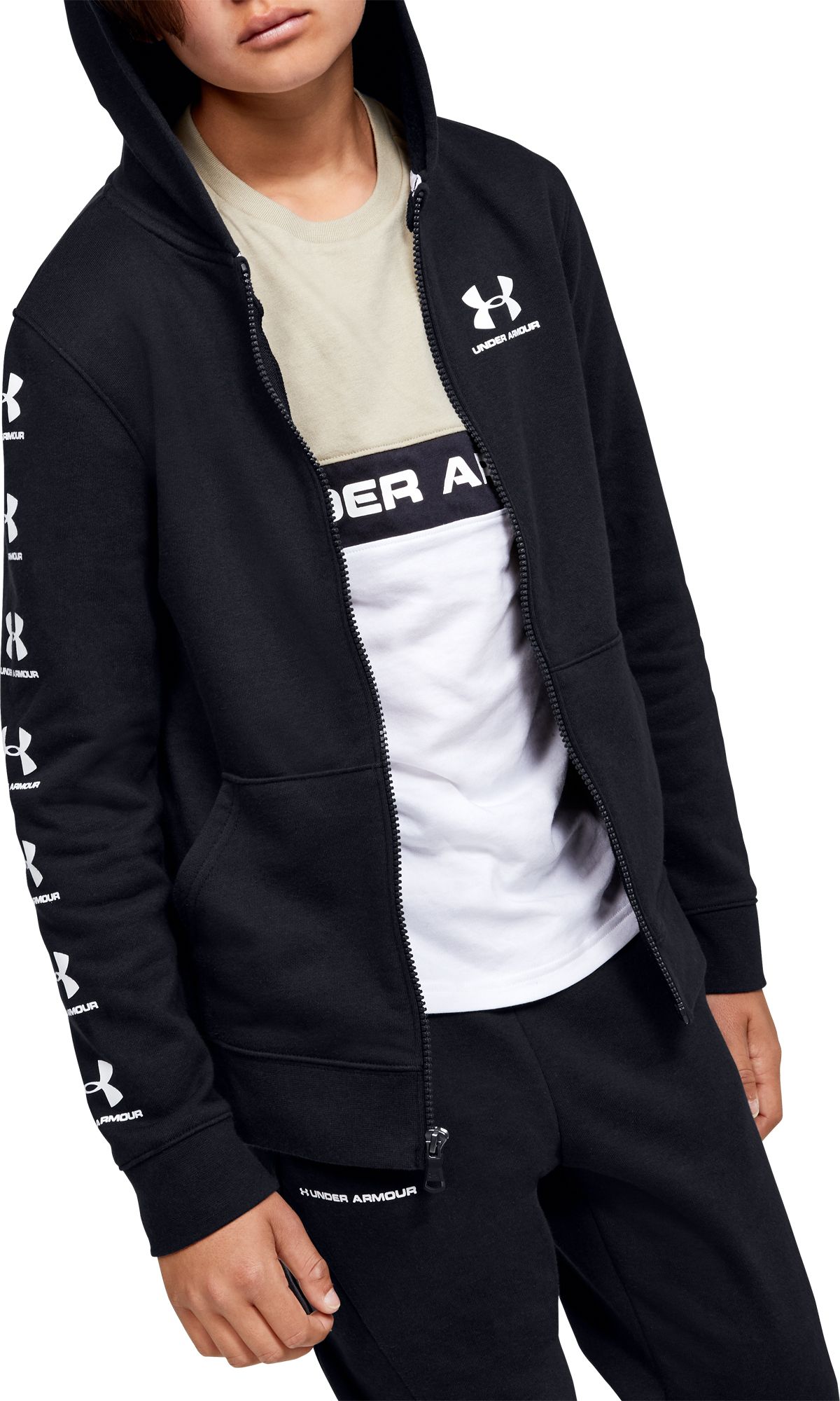 under armour rival zip up hoodie